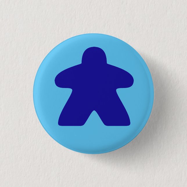 Blue Meeple Button (Vorderseite)