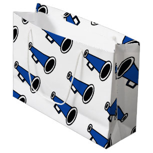 Blue Megaphon Große Geschenktüte