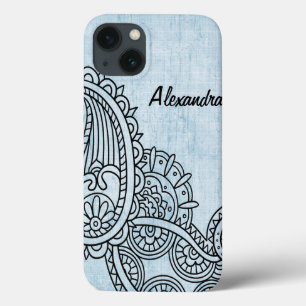 Blue Mehndi Motif iPad Air Hüllen