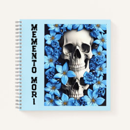 Blue Memento Mori Stoic Journal-Notebook Notizbuch