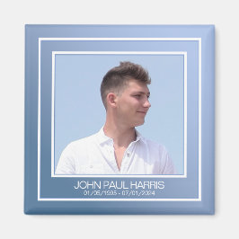 Blue Memorial Foto Magnet