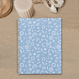 Blue Memphis Pattern Planner Planer