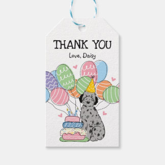 Blue Merle Aussiedoodle Birthday Party Fevor Tags Geschenkanhänger