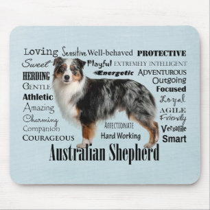 Blue Merle Australian Shepherd Mousepad