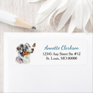 Blue Merle Australian Shepherd Schmetterling Wunde
