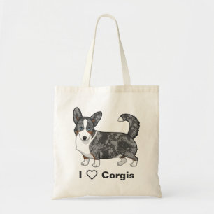 Blue Merle Cardigan Welsh Corgi Dog Lovers Tragetasche