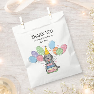 Blue Merle Cockapoo Cavapoo Geburtstagsparty Geschenktütchen