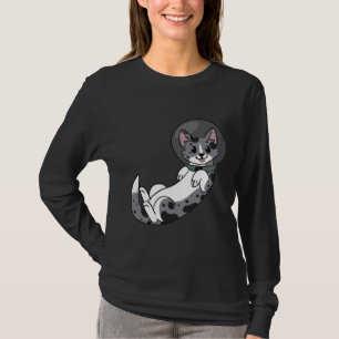 Blue Merle Corgi im Weltraum T-Shirt