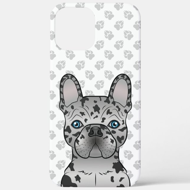 Blue Merle French Bulldog Frenchie Niedlicher Hund Case-Mate iPhone Hülle (Rückseite)