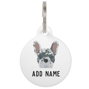 Blue Merle French Bulldog Haustiermarke