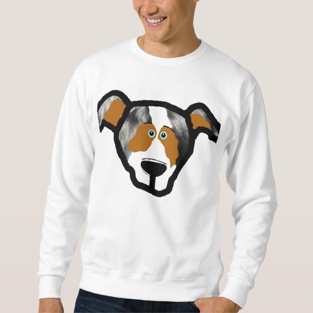 blue_merle mini australische Front 2 side.png Sweatshirt (Vorderseite)