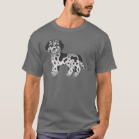 Blue Merle Mini Goldendoodle Niedlicher Cartoon Do