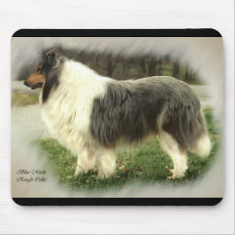 Blue Merle Rough Collie Kunstgiesserei Mousepad