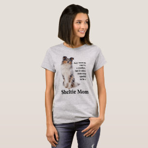 Blue Merle Sheltie Mama T - Shirt