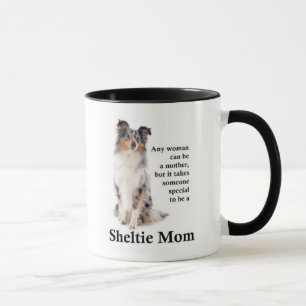 Blue Merle Sheltie Mama Tasse