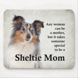 Blue Merle Sheltie Mom Mousepad
