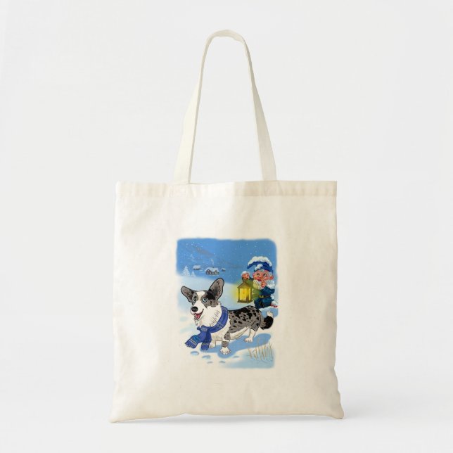 Blue merle Tote Bag Tragetasche (Vorne)