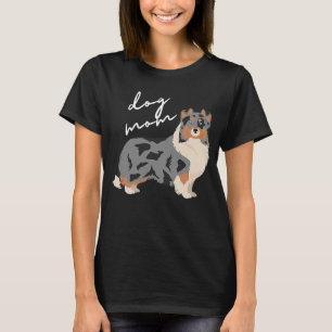 Blue Merle White & Tan Shetland Sheepdog Mama T-Shirt