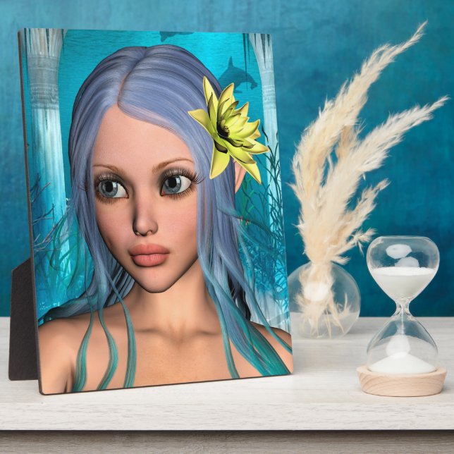 Blue Mermaid Fotoplatte (Seite)