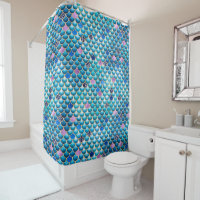 Blue Mermaid Glitzer Metallic Scales