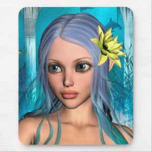 Blue Mermaid Mousepad