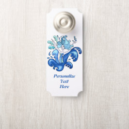 Blue Mermaid Ocean Bath Dusche Room Türanhänger