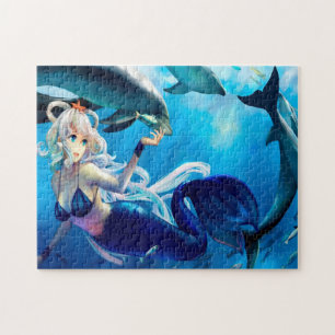 Blue Mermaid Puzzle