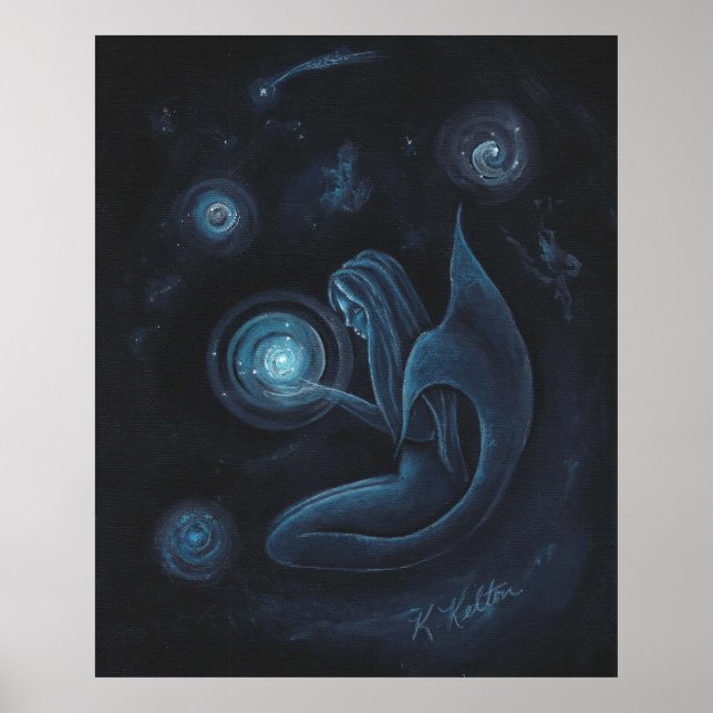 Blue Mermaid Universe Poster (Vorne)