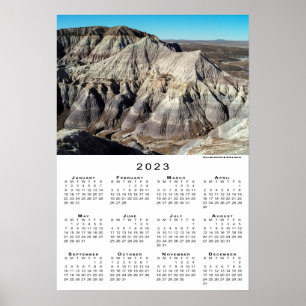Blue Mesa Badlands Wüstenberge 2023 Kalender Poster