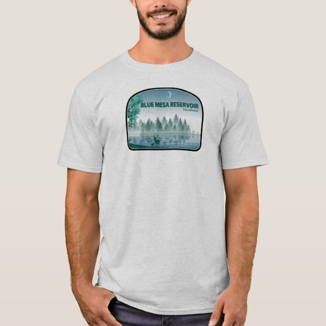 Blue Mesa Reservoir Colorado Deer T-Shirt (Vorderseite)