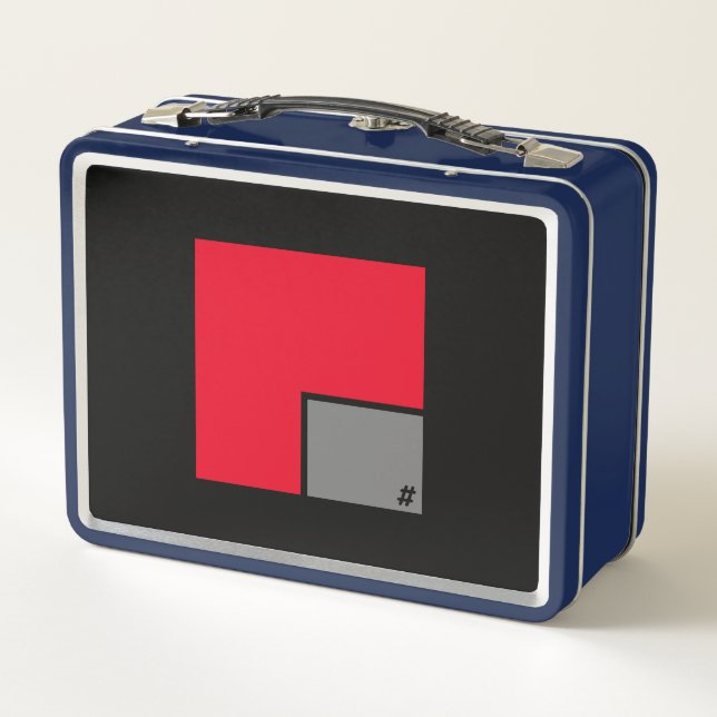 BLUE Metal Lunchbox bY #MMETROPOLIM (Rückseite)