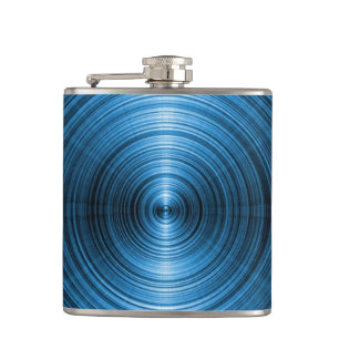 Blue Metallic Flachmann