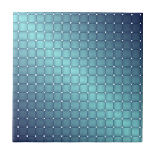 Blue Metallic Tiles Weihnachtsdekor Fliese