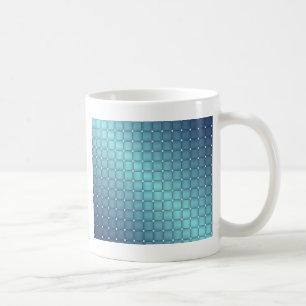 Blue Metallic Tiles Weihnachtsdekor Tasse