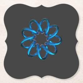 Blue Metallic Torus Knot Untersetzer