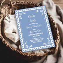 Blue Mexican Cielito Lindo Baby Shower