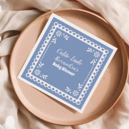 Blue Mexican Cielito Lindo Baby Shower Serviette