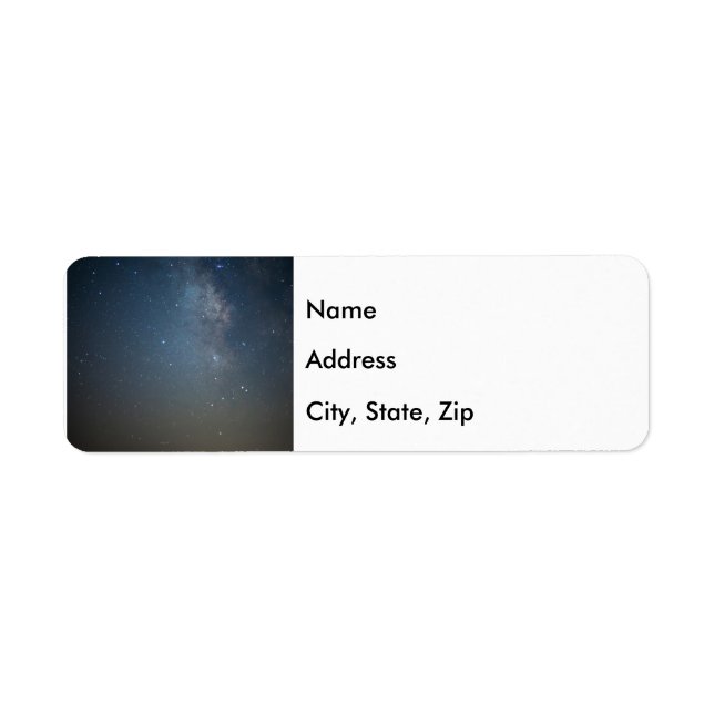 Blue Milky Way over Ozarks Address Label (Vorne)
