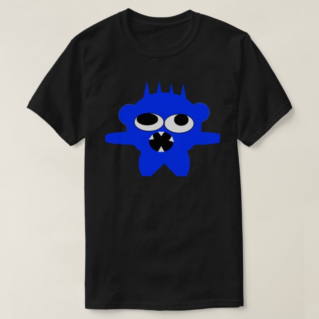 Blue  Mini Monster Tee a Skullnskin Graphic Design (Design vorne)