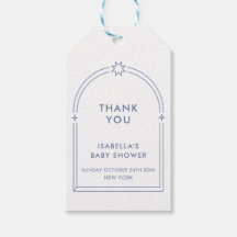 Blue Minimalistisch Boho Arch Baby Dusche