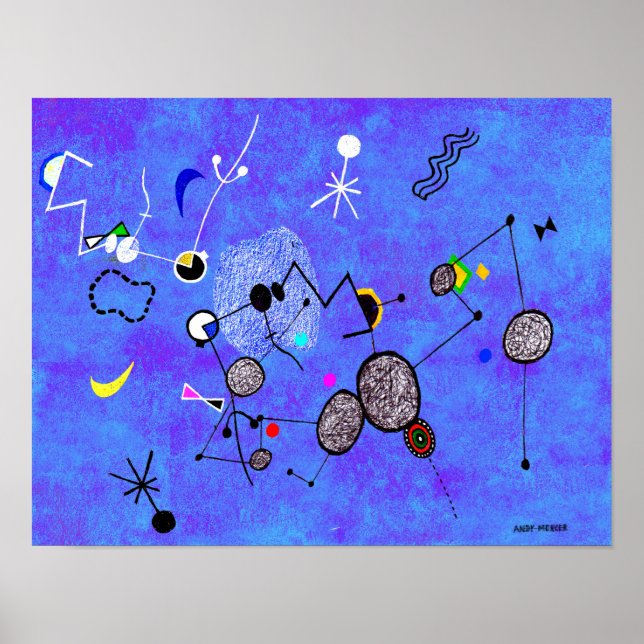 Blue Miro Poster (Vorne)