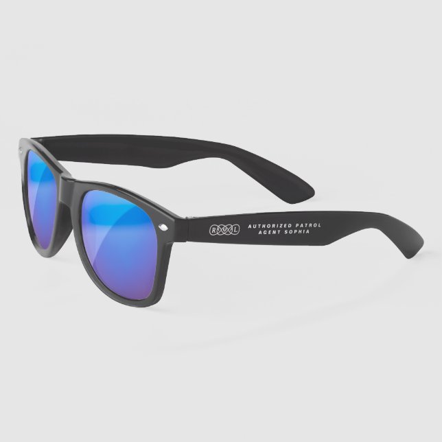 Blue Mirror Petal Patrol Sonnenbrille (Links)