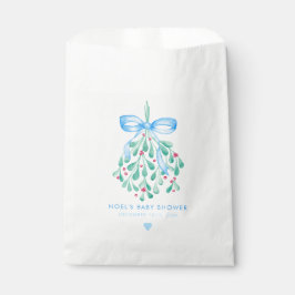 Blue Mistletoe Baby Shower Fevor Bag Geschenktütchen
