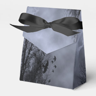 Blue Misty Sky mit Goth Ravens Gastgeschenk Box Geschenkschachtel