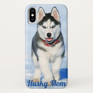 Blue Mit Augen Sibirien Husky - Husky-Mama I - Han Case-Mate iPhone Hülle