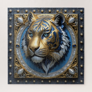 Blue Mit Augen Tiger Puzzle