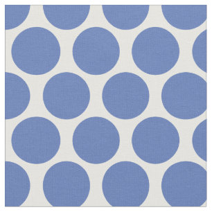 Blue Mod Dots Stoff
