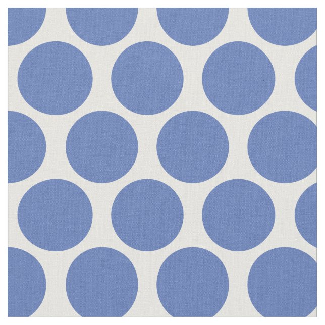 Blue Mod Dots Stoff (Nahaufnahme)