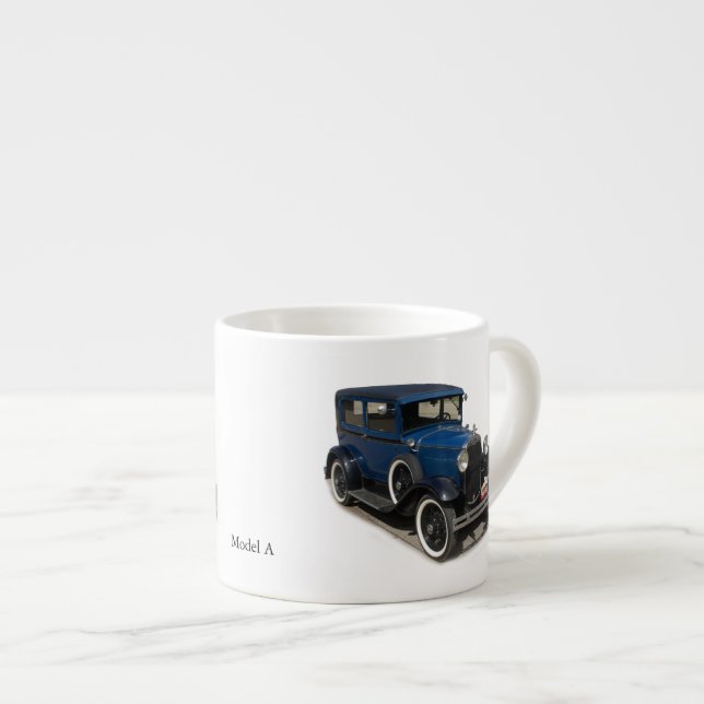 Blue Model A Espresso Tasse (Vorderseite Rechts)