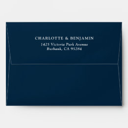 Blue Modern Custom Wedding 5.25x7.25